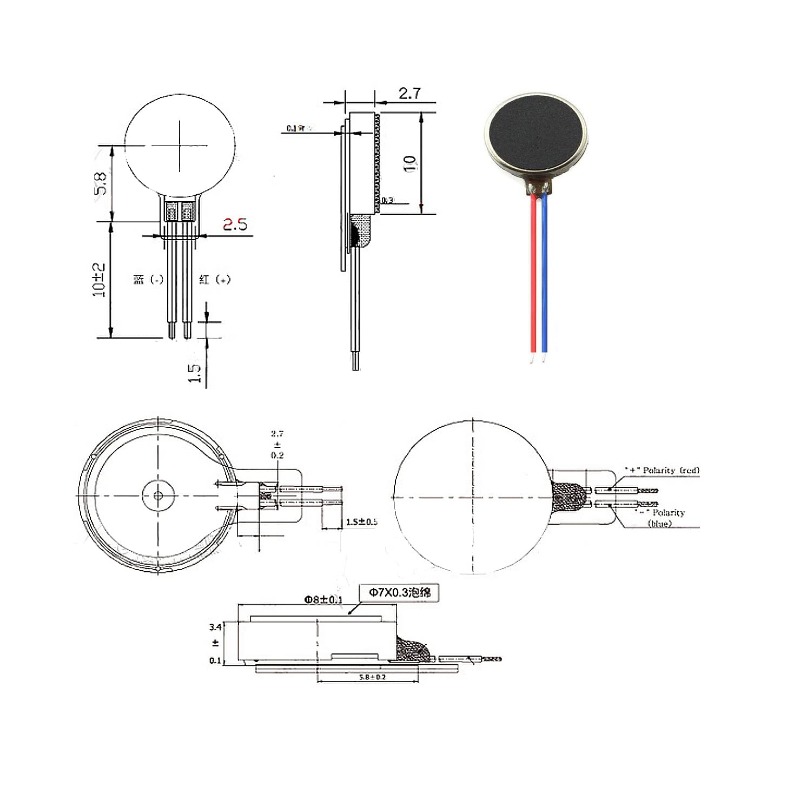 30Pcs 10x2.7mm Mini Vibration  - Muscle Sensor Emg 评论和价格