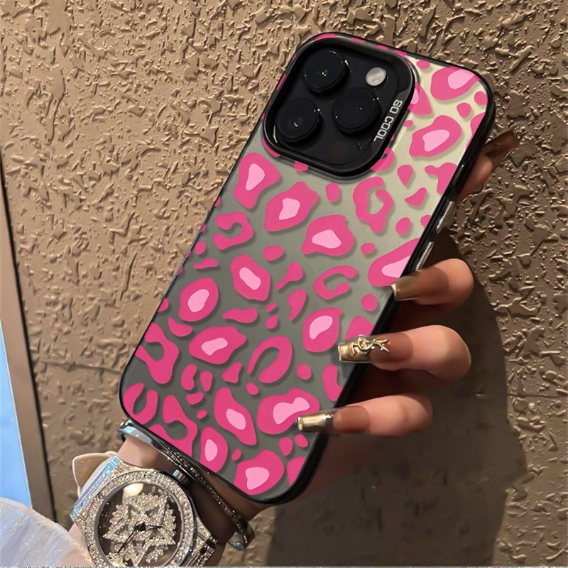 Pink Leopard Print Phone Case  - Samsung Galaxy S24 评论和价格