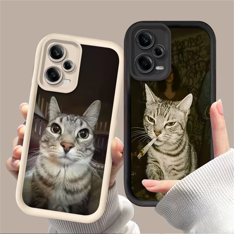 Trendy Cat Smoking Phone Case  - Xiaomi Redmi Note 14 评论和价格